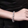 18-20CM Silver Bracelet 6MM Beads Women Wedding Party Gift Jewelry - Image 6