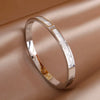 316L Stainless Steel Metal Classic Flower Bangles for Women Jewelry Delicate Bowknot Bracelets Accessories - Image 23