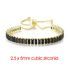 Simple Tennis Bracelet For Women Rectangle Zircon Silver Color Adjustable Bracelets On Hand Friend Gift Jewelry - Image 36