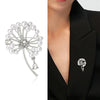 Classic Rhinestone Dandelion Brooches for Women Pearl Plant Pins Casual Party Accessories Gifts Friends Decoration - Image 2