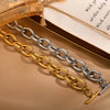 Chunky Toggle Link Chain Bracelet in Stainless Steel - Image 4