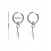 1 Pair Lightning Punk Cool Stainless Steel Piercing Dangle Hanging Men's Earrings for Women Jewelry Gift Y2K - Image 4