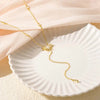Gold Color Y-Shaped Pendant Necklaces For Women Girls Cubic Zirconia Long Tassel Dangle Choker Jewelry Gift - Image 5