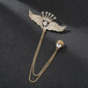 Crown Chain Brooch Vintage Tassel Crystal Brooch Temperament Rhinestone Lapel For Women Dress Mens Shirt Suit Set Collar Jewelry - Image 25