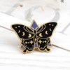 Small Retro Insect Butterfly Lapel Pins Cartoon Moon Phase Moth Brooch Cute Enamel Badge Bag Accessories Gifts Jewelry - Image 13