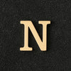 26 English Letter Brooches Gold-Color Metal Letter Pins Suit Shirt Collar Lapel Badge Jewelry Simple Clothing Accessories - Image 9