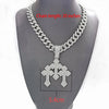Iced Out Stacked Crosses Pendant Necklaces for Men With 13mm Cuban Chain Hip Hop Cross Rhinestone Jewelry pendant Gift - Image 7