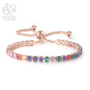 Noble Silver Bracelet Chain Color Crystal Hand Jewelry For Women Charm Wedding Gift Party 18cm - Image 11
