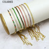 10 pieces Slim Colors zircon tennis bracelets zirconia crystal women bracelet Summer jewelry accessories 40083 - Image 8