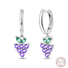 Silver Sweetheart Bow Earrings Round Donut Zircon Crab Ocean Earrings for Women Girls Jewelry - Image 13