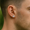 Hip Hop Broken Zircon Stud Earrings for Men Boys, Round Small Metal Earrings,Rock Punk Jewelry Gifts - Image 2