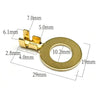 20pcs M4 M5 M6 M8 Terminal Copper Ring Lugs Open Barrel Wire Crimp Connectors 4.2MM 5.2 6.2 8.2 10.2 for 0.5-4mm2 - Image 6