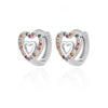 Hollow Zircon Heart Earrings For Women Stainless Steel Gold Color Heart Earring Wedding Couple Jewelry Gift - Image 12