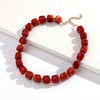 Retro Acrylic Big Square Beaded Choker Necklace for Women Statement Handmade Resin Geometric Chain Collar Jewelry Gift - Image 14