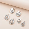 Twist Knot Metal Stud Earrings For Women Hollow Geometric Gold Silver Color boucles d'oreilles Unusual Earrings Jewelry - Image 6