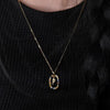 Silver Gold Letters A Z Initial Necklace Zirconia Letter Pendant Long Chain Say My Name Jewelry - Image 2