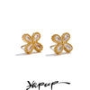 Bling Cubic Zirconia Flower Small Stud Earrings Stainless Steel Cast Quality Versatile Daily Delicate Jewelry - Image 1