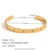 Open Eight Pointed Star Zircon Bracelet 316L Stainless Steel Bracelet for Women Gold Plated Jewelry - Image 8