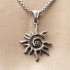 Creative Sun Flame Pendant Necklace Punk Hip Hop Retro Hipster Men's Hollowed Out Stainless Steel Necklace Jewelry Gift - Image 14