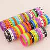 10Pcs/Lot Multicolor Luminous Heart Silicone Bracelets For Men Women Flower Sport Mix Style Rubber Wristband Bangle Jewelry Gift - Image 3