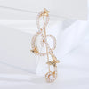 Rhinestone Butterfly Pins for Women Unisex Shiny Glass Musical Note Brooches Event Party Backpack Decoration Clothes Accessories - Image 8