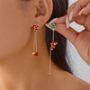 Asymmetric Christmas Tree Candy Cane Stud Earrings For Women Crystal Zircon Star Bowknot Xmas Earring Holiday Party Jewelry - Image 26