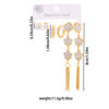 316L Stainless Steel 6 Pieces Imitation Pearls Flower Heart Star Tassels Earrings For Women French Jewelry - Image 27
