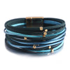 Metal Beads Leather Bracelets For Women Men Slim Strips Boho Multilayer Wide Wrap Bracelet Jewelry - Image 10