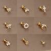 1PC 316L Stainless Steel Mini Zircon Cartilage Piercing Stud Earring For Women Girl Helix Tragus Body Jewelry Statement - Image 1