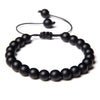 8MM Stone Bead Braid Bracelets Minimalist Carnelian Agates Jades Gem Woven Bangle Jewelry Gift For Women Men - Image 19