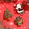 Classic Rhinestones Christmas Brooches for Women Unisex Enamels Pins Banquets Party Backpack Years Gifts Jewelry Accessories - Image 3