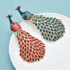 Large Peacock Brooches For Women Lady Beautiful Enamel Bird Office Party Brooch Pins Gifts - Image 4