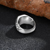 Stainless Steel Cross Rings For Men Silver Color Crack Zircon Rings Cross Signet Chunky Dainty Jewelry For Man - Image 5