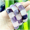 Stone Lapis Lazuli Tiger Eye Agate Morgan Faced Square Elastic Bracelet for Men and Women Charm Jewelry - Image 36