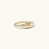 Stainless Steel Tail Ring Simple Style Croissant Grainring Classic Couple for Women Jewelry US5/6/7/8 - Image 6