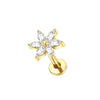1PC Titanium Ear Cartilage Piercings Flat Back Stud Earring Internal Thread Butterfly Cross CZ Helix Tragus Piercing Jewelry 16G - Image 35