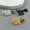 Unique -gold-plated stainless steel brooch: cute elephant design, lapel pin, suitable for daily gift-giving - Image 5