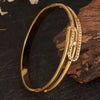 Stainless Steel Snap-on Bangles Women Gold Color Openwork Zircon Bangle Jewellery Accessories Gift 60mm Button Bracelets - Image 5