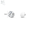 ZS 1 Piece Magnetic Clip-on Earrings Star Heart Shape CZ Crystal Ear Clip No Piercing Ear Stud No Pierced Earring Jewelry 4-8MM - Image 16