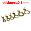 20pcs M4 M5 M6 M8 Terminal Copper Ring Lugs Open Barrel Wire Crimp Connectors 4.2MM 5.2 6.2 8.2 10.2 for 0.5-4mm2 - Image 1