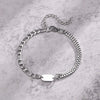 A-Z Initial Bracelets for Men Women, Figaro Chain, Double Layered Box Link Chain Bracelets, Name Gift for Him - Image 4
