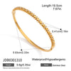 Delicate Crystal Bangle For Women Minimalist Gold Plated Stainless Steel Bangle Party Wedding Jewelry Gift - Image 7