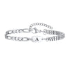A-Z Initial Bracelets for Men Women, Figaro Chain, Double Layered Box Link Chain Bracelets, Name Gift for Him - Image 33