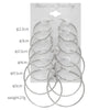 12pcs/lot Women's Hoop Earrings Gold Color Round Large Earrings Set Loop Earrings Novia - Image 2