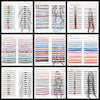 12Pcs/Set Colorful Stone Bracelets Adjustable Rope Braided Bracelet Handmade Bohemia Bracelets with Cards - Image 1