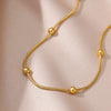 Yupsk Simple Metal Round Bead Stainless Steel Charm Anklet Summer Beach Jewelry Accessories Gifts - Image 5
