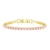 3mm Iced Out Colorful Tennis Bracelet for Women Rainbow Cubic Zirconia 16cm Wrist Bangle Party Jewelry - Image 16