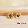 Maillard Series Stainless Steel Earring Tiger Eye Stone No Fade Earrings Sun Oval Butterfly Fan-Shaped Jewelry - Image 16