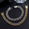 Hip Hop Iced Out Prong Cuban Link Chain Anklet For Women Gold Silver Color Prong Rhombus Cuban Anklets Bracelet Jewelry - Image 5