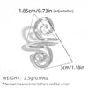 Vintage Metal Irregular Smooth Spiral Ring Set Women's Gold Plated for Everyday Wear, Vacation Travel - Image 8